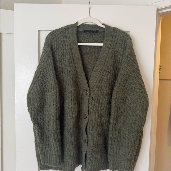 Jenni Kayne Sweaters - Jenni Kayne Olive Alpaca Cocoon Cardigan Sweater